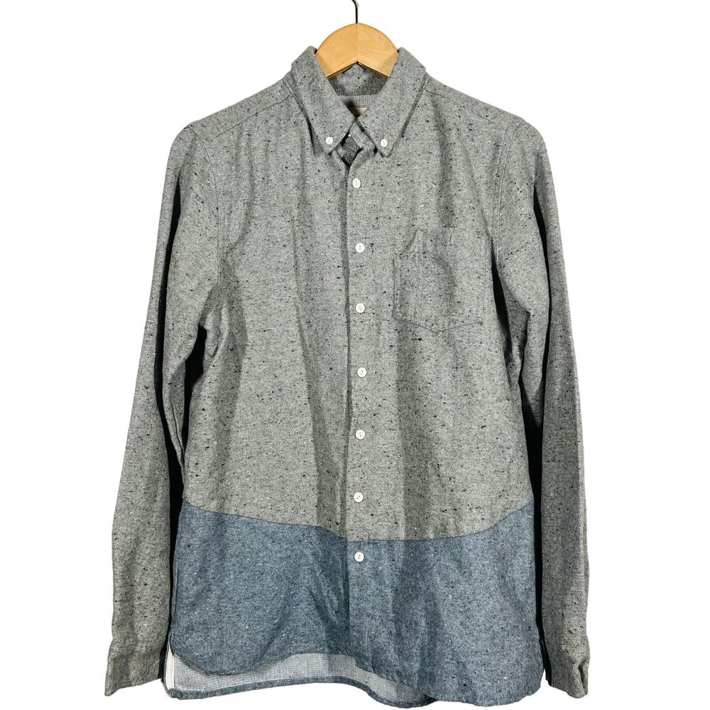 Native Youth Button Up Long Sleeve Shirt Casual Felted Career - S